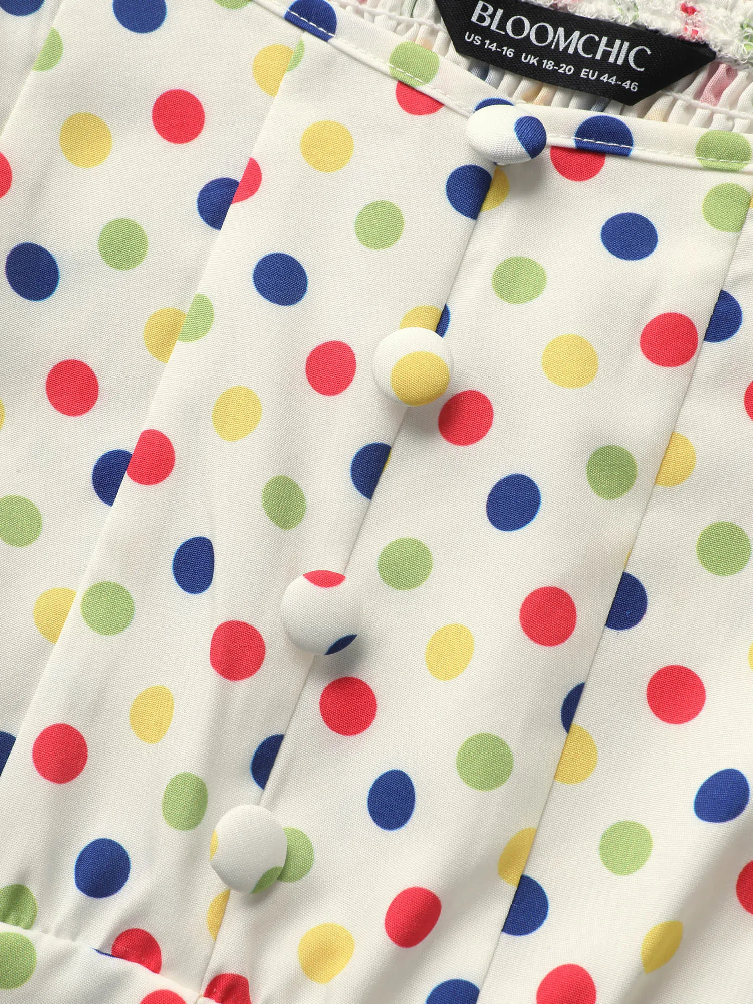 Colored Polka Dot Button Detail Cami Top sold by Bloomchic product image thumbnail 5