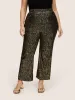 Velvet Striped Elastic Waist Flare Leg Pants sold by Bloomchic