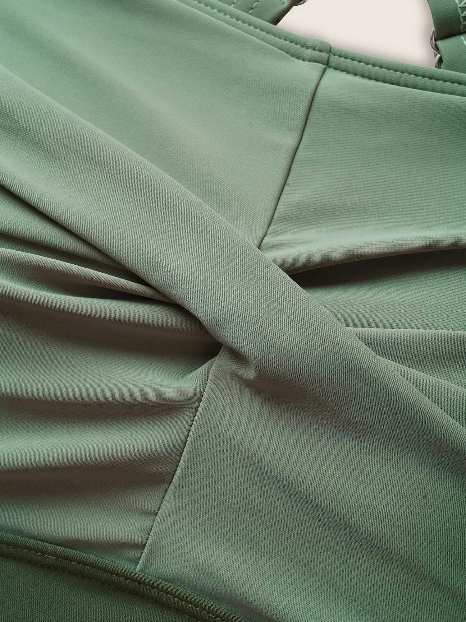 Crossover Patchwork Heart Neckline Swim Top sold by Bloomchic product image thumbnail 5