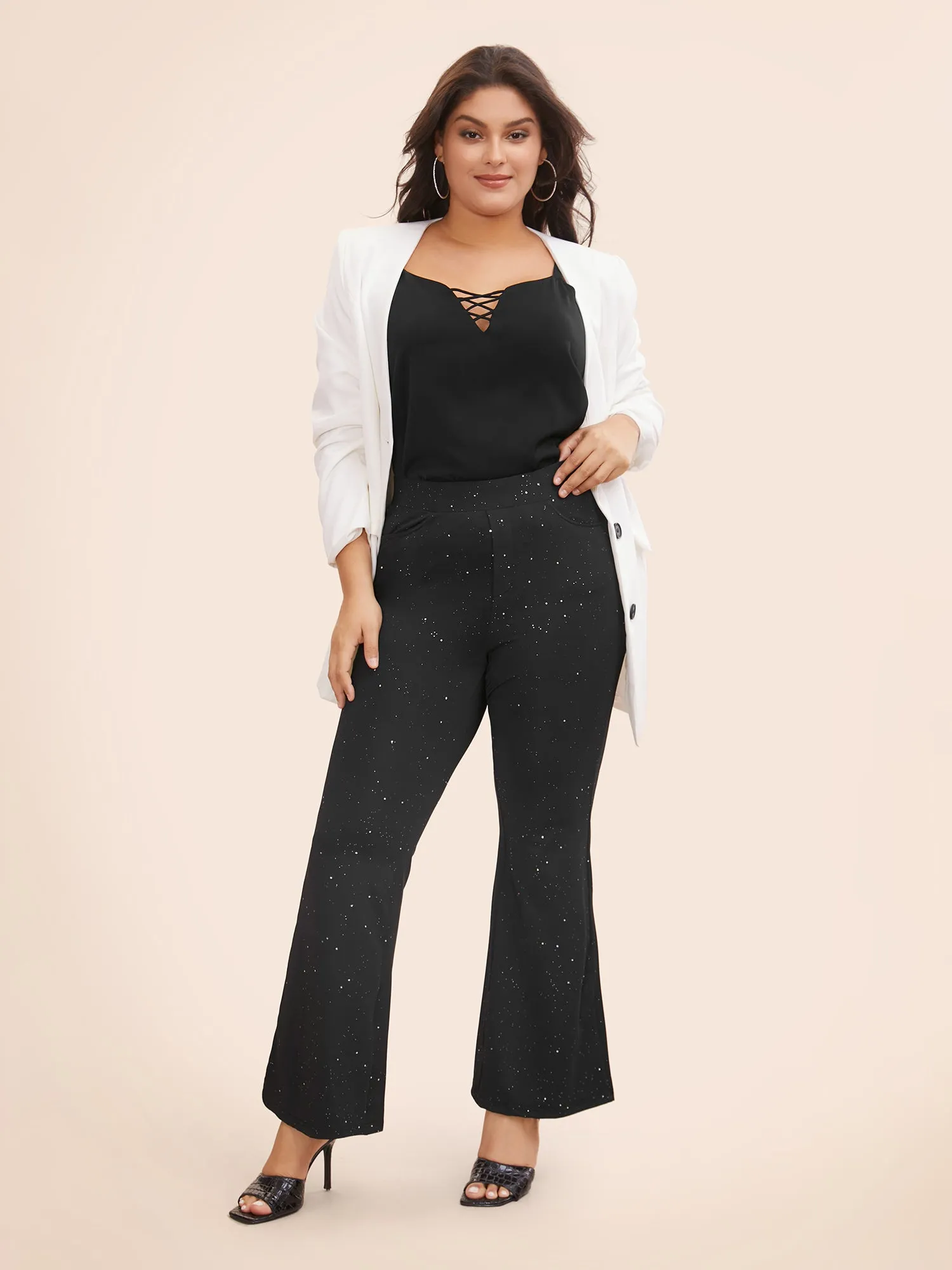 Solid Crisscross Split Hem Cami Top sold by Bloomchic product image thumbnail 4