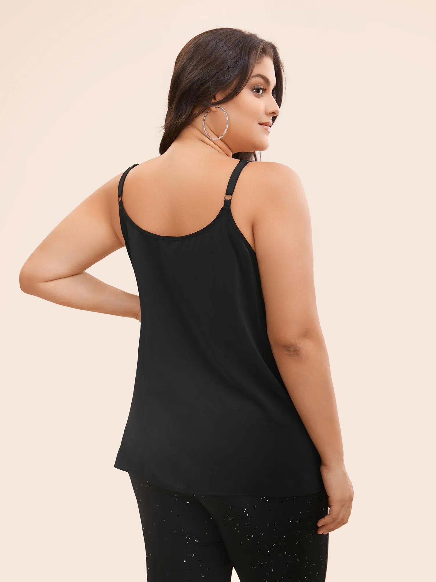 Solid Crisscross Split Hem Cami Top sold by Bloomchic product image thumbnail 5