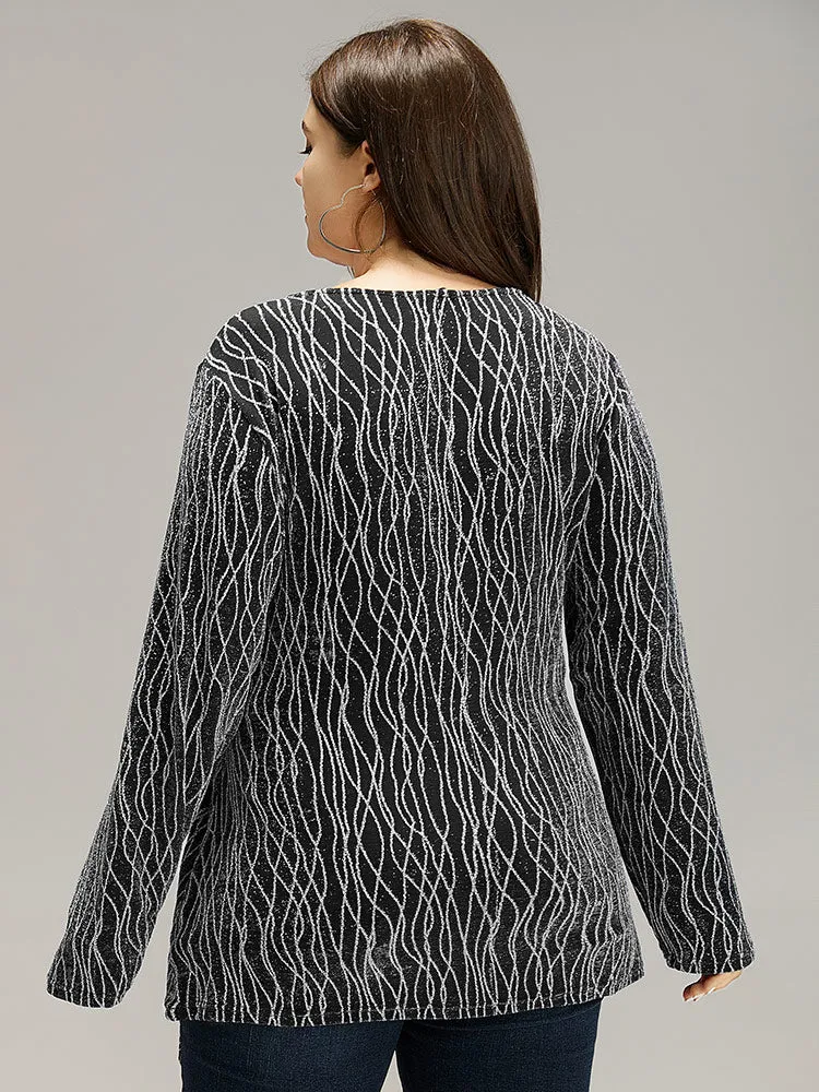 Lurex Geo Bowknot Front T-shirt sold by Bloomchic product image thumbnail 5