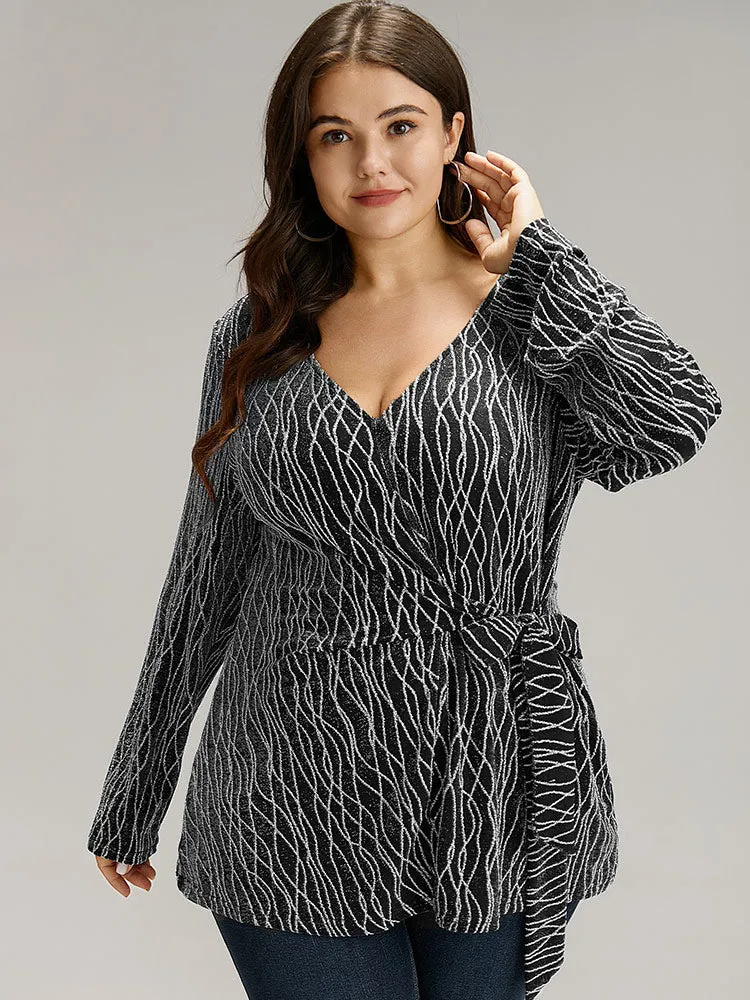 Lurex Geo Bowknot Front T-shirt sold by Bloomchic product image thumbnail 2