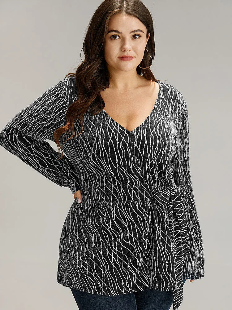 Lurex Geo Bowknot Front T-shirt sold by Bloomchic product image thumbnail 3