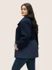 Fluffy Patchwork Quilted Button Through Coat sold by Bloomchic