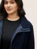 Fluffy Patchwork Quilted Button Through Coat sold by Bloomchic
