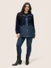 Fluffy Patchwork Quilted Button Through Coat sold by Bloomchic