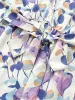 Floral Print Shirred Overlap Collar Belted Dress sold by Bloomchic