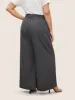 Plain Paperbag Waist Belted Wide Leg Pants sold by Bloomchic