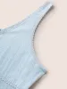 Texture V Neck Lace Panel Sleep Dress sold by Bloomchic