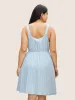Texture V Neck Lace Panel Sleep Dress sold by Bloomchic