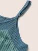 Patchwork Contrast Waffle Knit Cami Top sold by Bloomchic