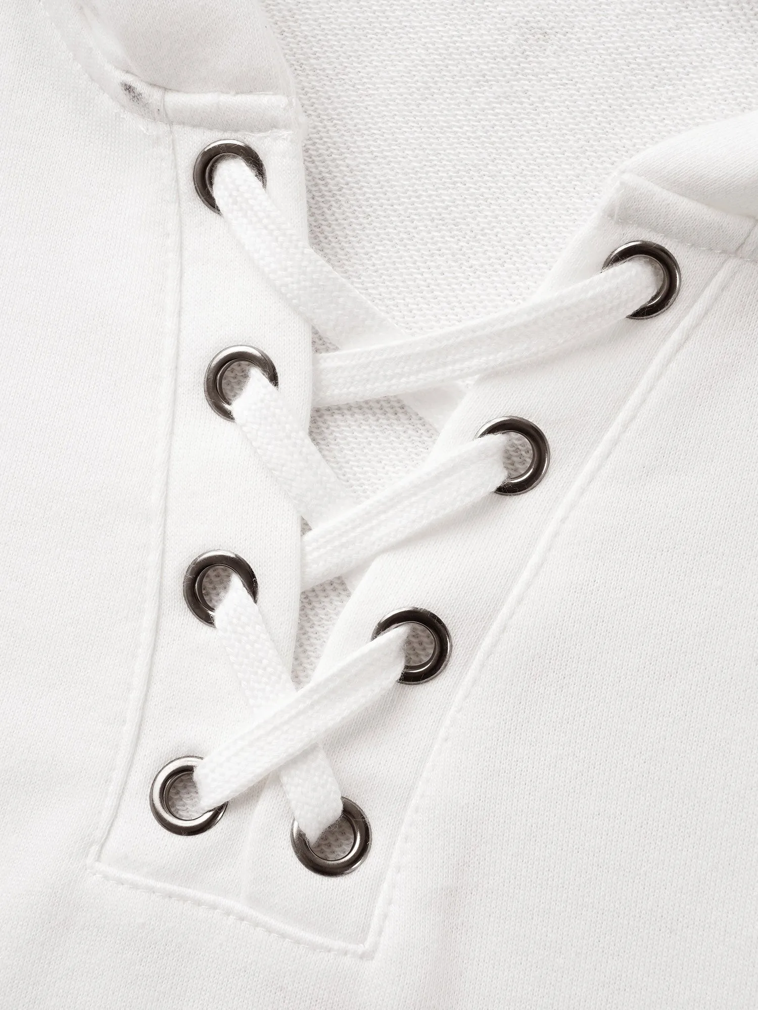 Cross Straps Kangaroo Pocket Hooded Sweatshirt sold by Bloomchic product image thumbnail 5