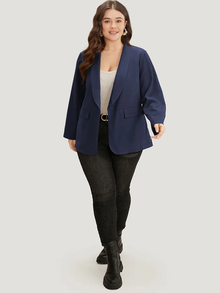 Solid Pocket Suit Collar Blazer sold by Bloomchic product image thumbnail 4