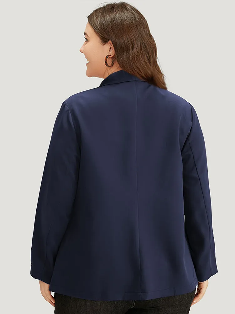 Solid Pocket Suit Collar Blazer sold by Bloomchic product image thumbnail 2