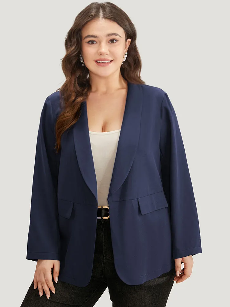 Solid Pocket Suit Collar Blazer sold by Bloomchic product image thumbnail 5