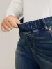 Vintage Straight Leg Elastic Waist Jeans sold by Bloomchic
