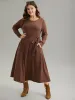Plain Rib Knit Belted Pocket Dress sold by Bloomchic