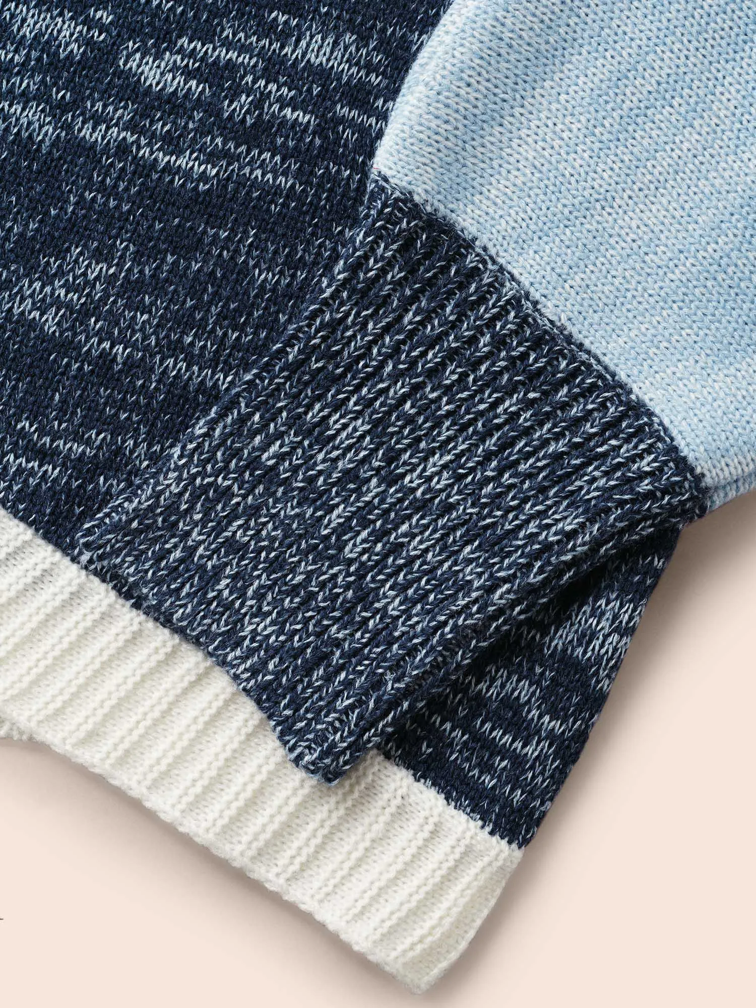 Colorblock Contrast Curved Hem Cardigan sold by Bloomchic product image thumbnail 5