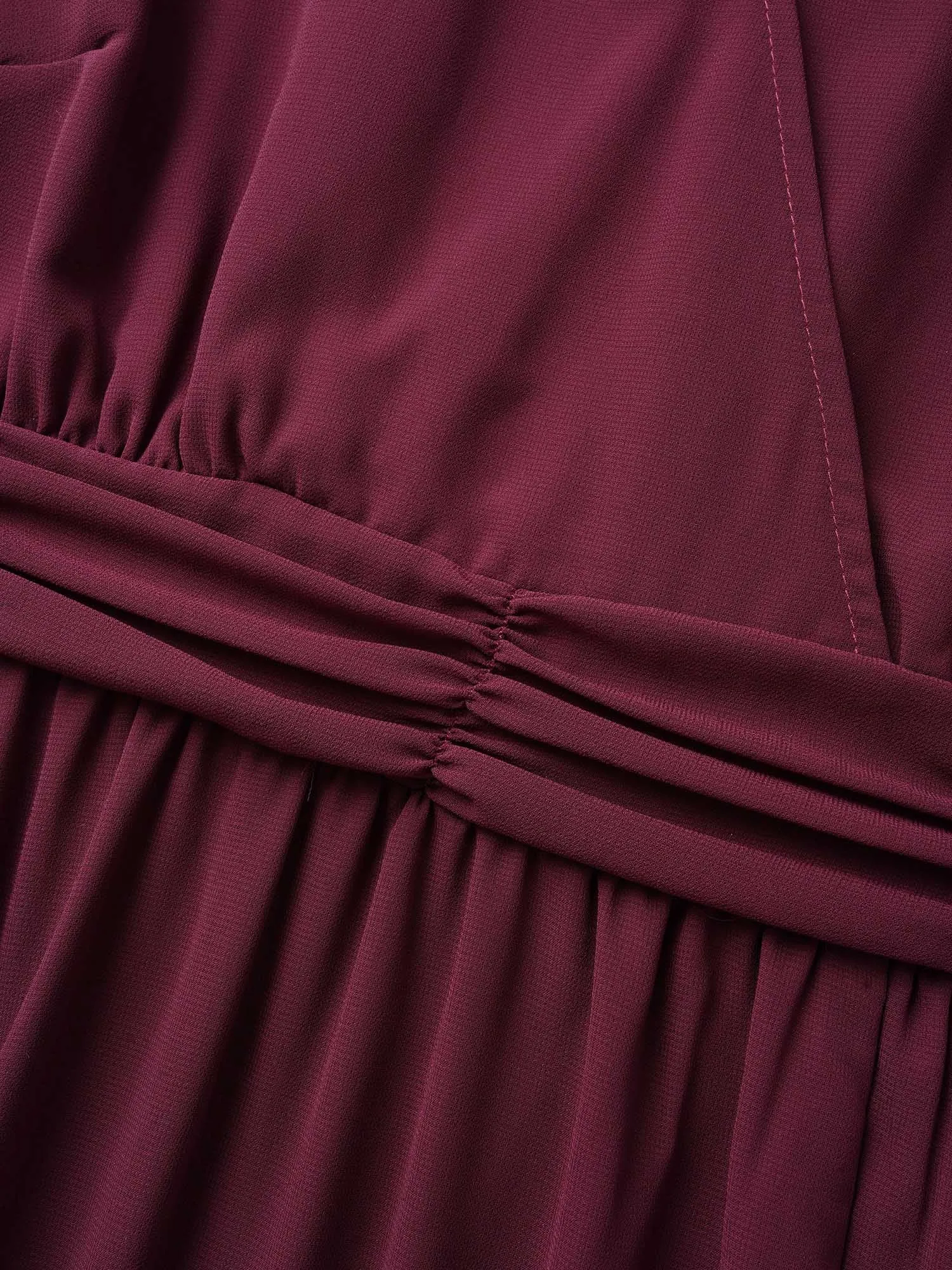 Chiffon Tiered Ruffle Cap Sleeve Split Hem Dress sold by Bloomchic product image thumbnail 5