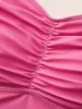 Heart Neckline Gradient Dyeing Ruched One Piece Swimsuit sold by Bloomchic