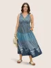 Bandana Patchwork Floral Sleeveless Dress sold by Bloomchic