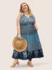 Bandana Patchwork Floral Sleeveless Dress sold by Bloomchic