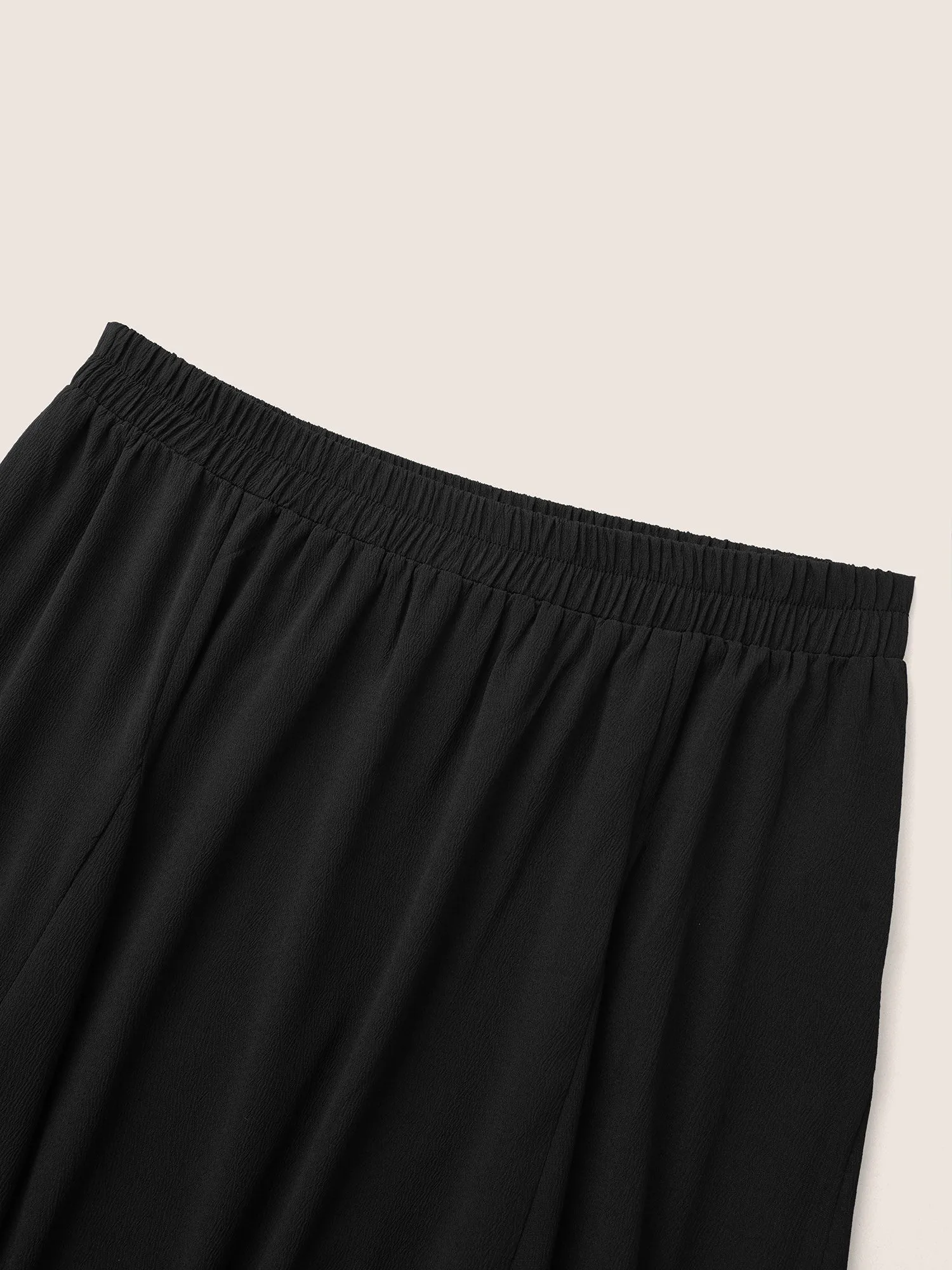 Plain Asymmetrical Flutter Hem Elastic Waist Skirt sold by Bloomchic product image thumbnail 5