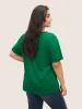 Positive Slogan Crew Neck T-shirt sold by Bloomchic