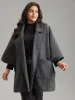 Batwing Sleeve Lapel Collar Coat sold by Bloomchic