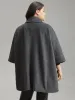 Batwing Sleeve Lapel Collar Coat sold by Bloomchic
