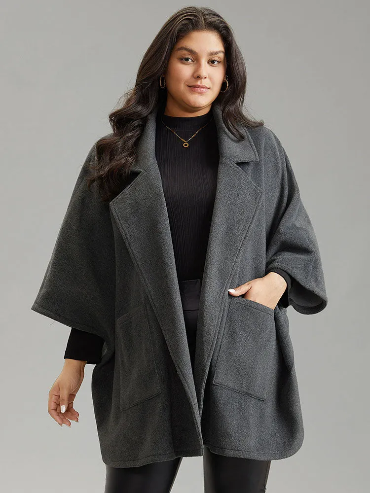 Batwing Sleeve Lapel Collar Coat sold by Bloomchic product image thumbnail 2