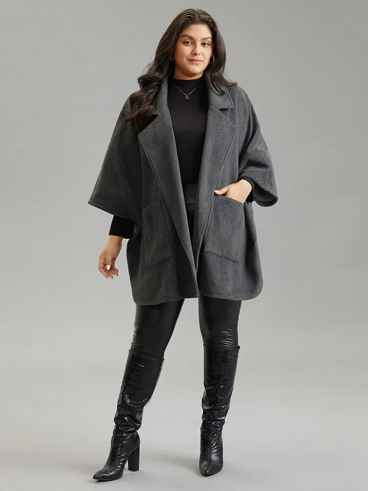 Batwing Sleeve Lapel Collar Coat sold by Bloomchic product image thumbnail 4