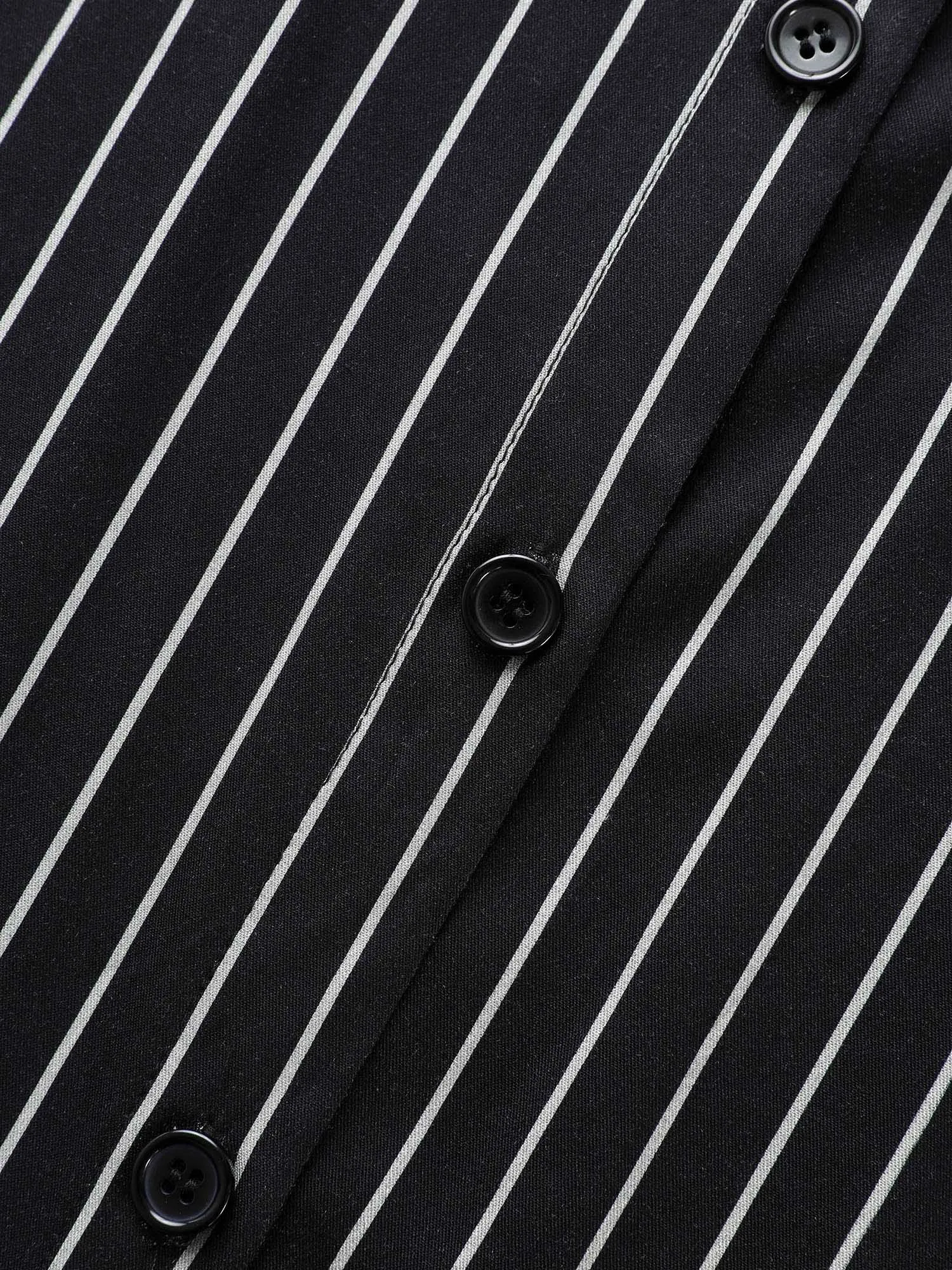 No-Gape Buttons Stretch Woven Shirt Dress sold by Bloomchic product image thumbnail 5