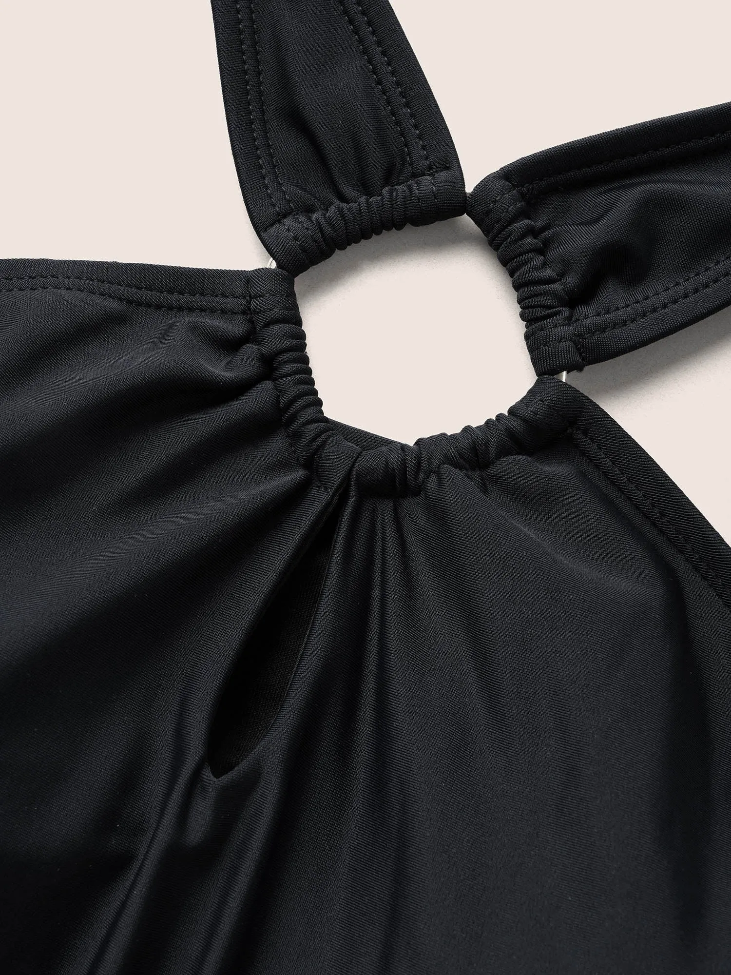 Plain Cut Out Split Side Swim Dress sold by Bloomchic product image thumbnail 5