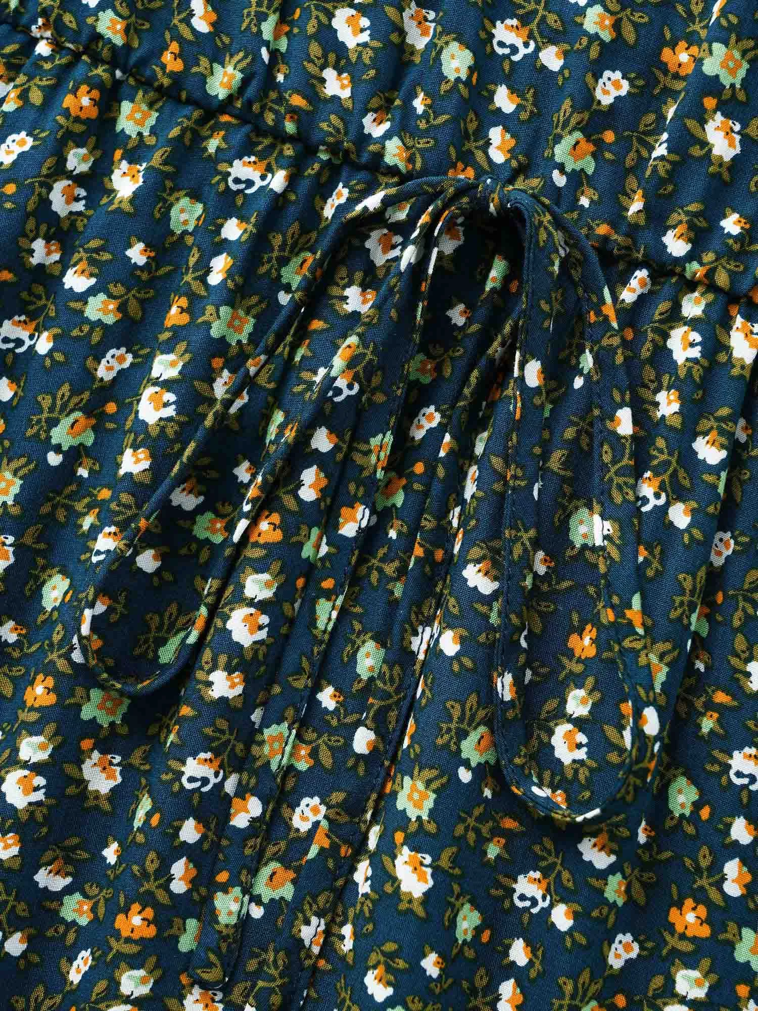 Ditsy Floral Frill Trim Tie Knot Dress sold by Bloomchic product image thumbnail 5