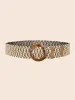Round Buckle Woven Belt sold by Bloomchic