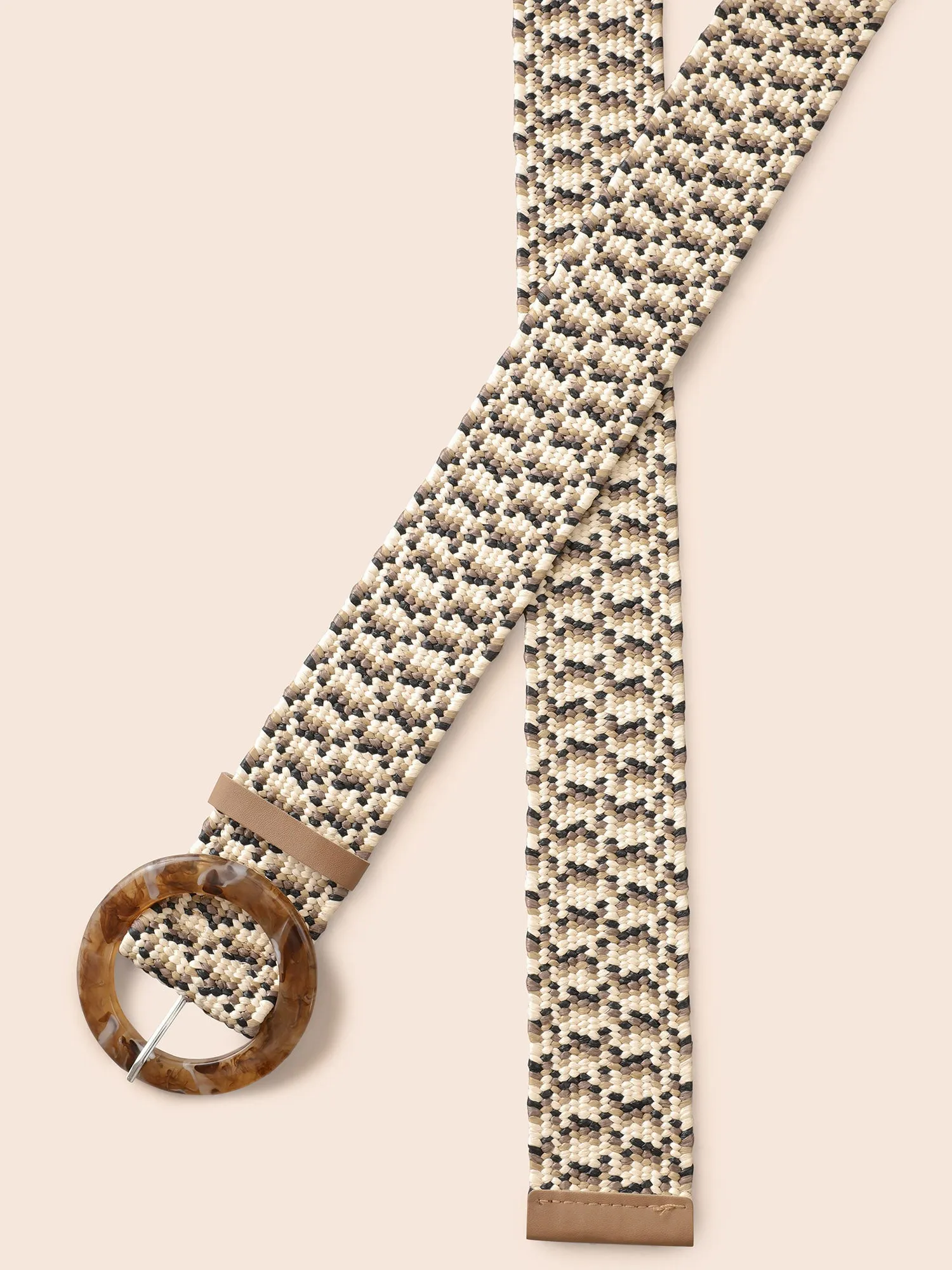 Round Buckle Woven Belt sold by Bloomchic product image thumbnail 5