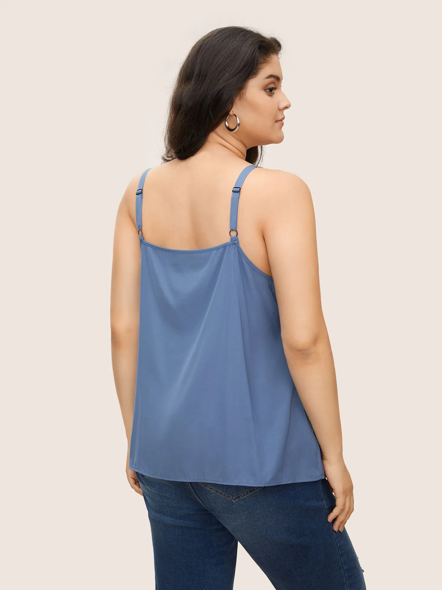 Supersoft Essentials Pleated Adjustable Straps Cami Top sold by Bloomchic product image thumbnail 4