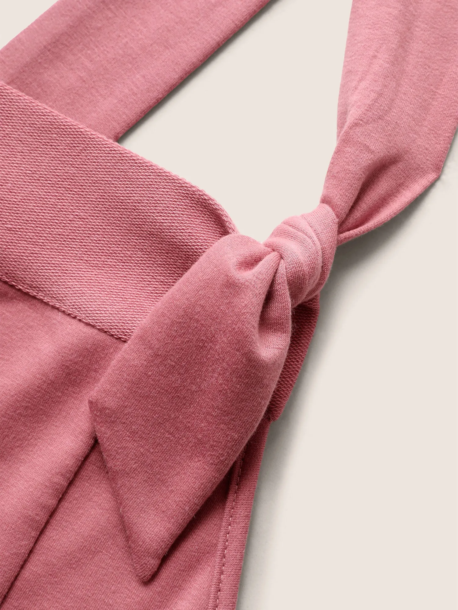 Solid Tie Knot Patched Pocket Romper sold by Bloomchic product image thumbnail 5