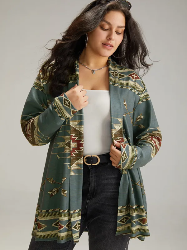 Supersoft Essentials Bandana Open Front Kimono sold by Bloomchic