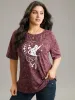 Horoscope Print Vintage Crew Neck T-shirt sold by Bloomchic