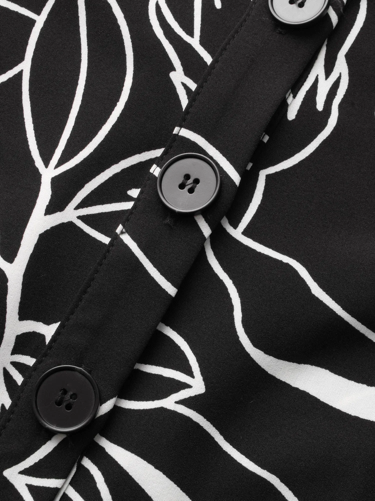 Floral Shirt Collar Button Up Dress sold by Bloomchic product image thumbnail 5