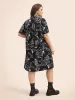 Floral Shirt Collar Button Up Dress sold by Bloomchic