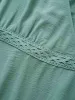 Solid Eyelet Lace Surplice Neck Ruffle Sleeve Dress sold by Bloomchic