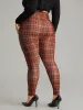 Plaid Skinny Elastic Waist Leggings sold by Bloomchic