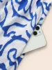 Boho Print Button Detail Cuffed Sleeve Dress sold by Bloomchic