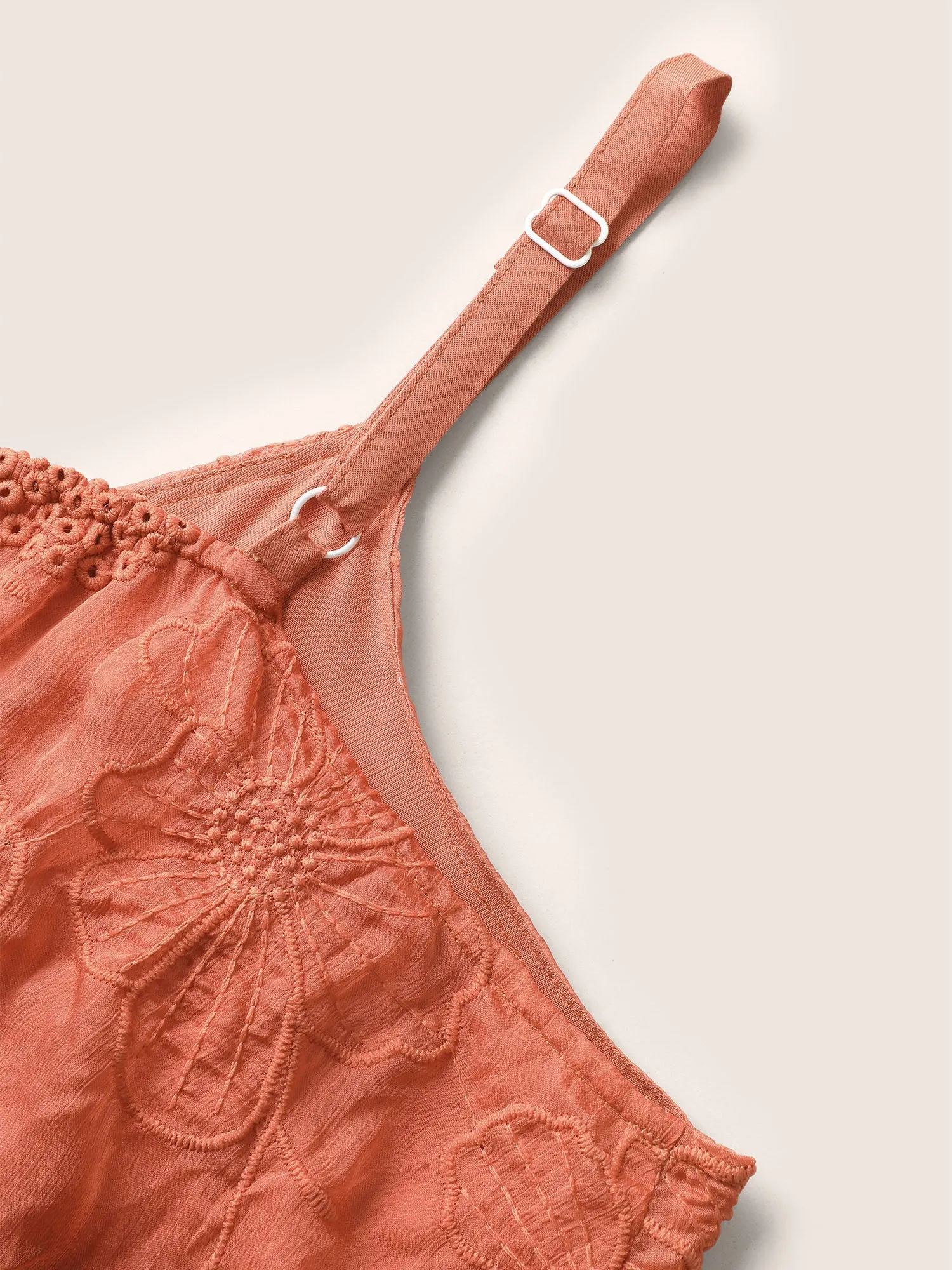 Solid Broderie Anglaise Patchwork Cami Top sold by Bloomchic product image thumbnail 5