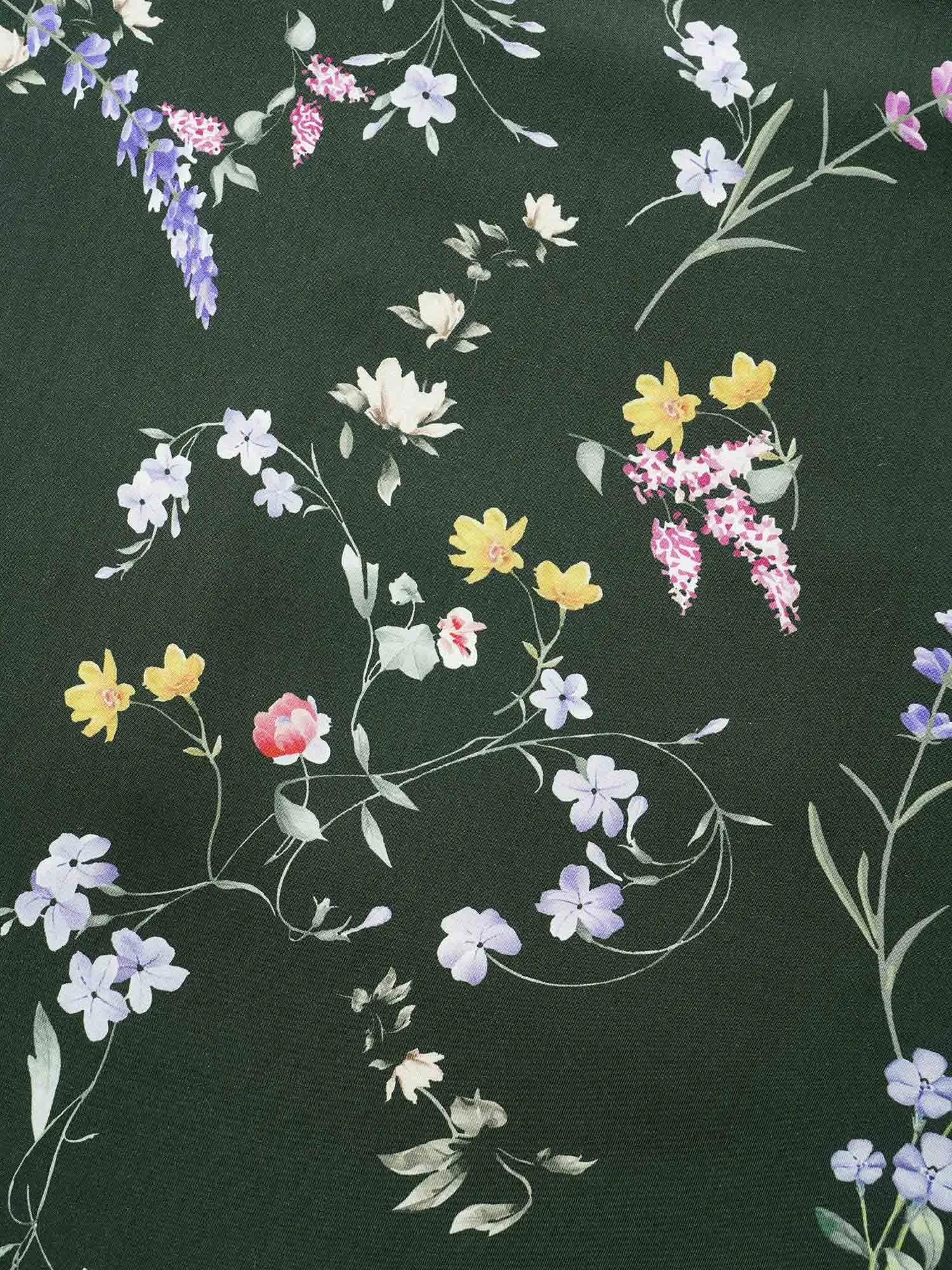 Floral V Neck Dolman Sleeve Midi Dress sold by Bloomchic product image thumbnail 5