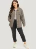 Solid Denim Button Fly Flap Pocket Light Wash Jacket sold by Bloomchic